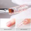 Manicure Set Transparent Architect Nude White Pink Manicure Trial All-in-one Set with Mini Manicure Lamp Gel Extension Nail Kit