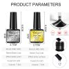 Manicure Set Transparent Architect Nude White Pink Manicure Trial All-in-one Set with Mini Manicure Lamp Gel Extension Nail Kit